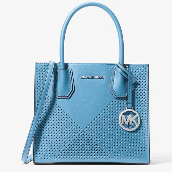 Michael Kors Mercer Medium Perforated Crossbody Satchel Bag
South Pacific 
NWT - Picture 2 of 16